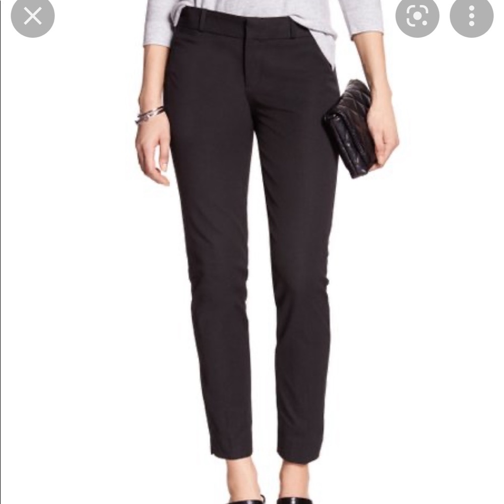 Banana Republic Sloan Slim Ankle Pant- Black